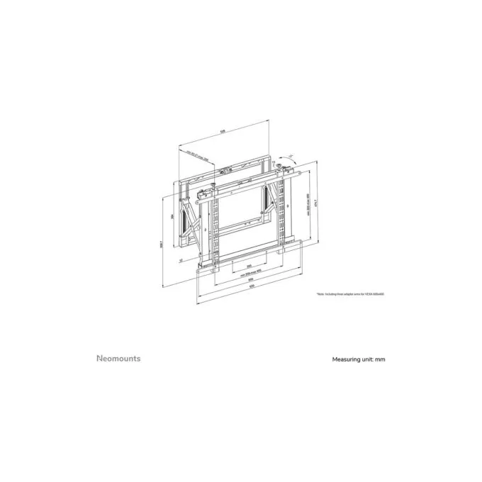 Neomounts WL95-800BL1 Push-to-Pop-Out Videowall-Wandhalterung für 42-70' Bildschirme - Schwarz — image 8