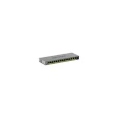 NETGEAR Easy Smart GS116EPP - Switch - L3 - Smart - 1 x 10 100 1000 + 15 x 10 100 1000 (PoE+) - Desktop. wandmontierb...