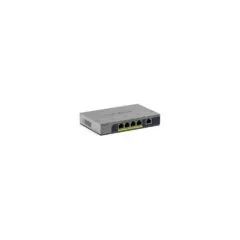 NETGEAR GS105PP - Switch - unmanaged - 1 x 10 100 1000 + 4 x 10 100 1000 (PoE+) - Desktop. wandmontierbar - PoE+