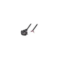 Netzkabel 230V Schutzkontakt CEE7(Stecker)- to Open End mit Adernendhülsen, 1,8m,Black