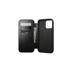 Nomad Modern Leather Folio iPhone 17 Pro Max Black Horween