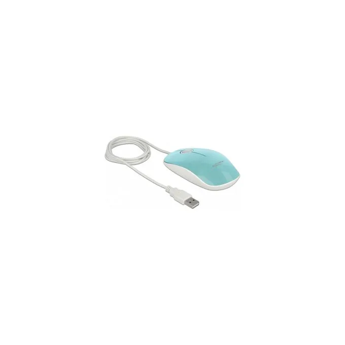 Optische 3-Tasten LED Maus USB Typ-A türkis — image 3