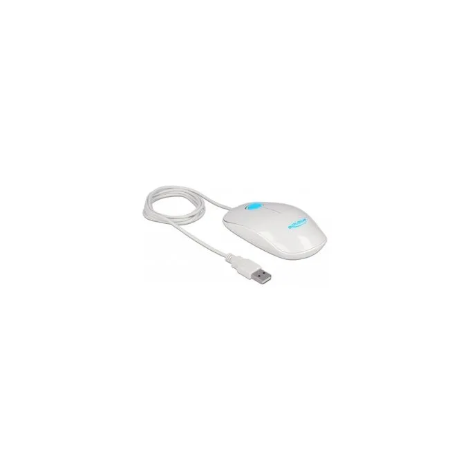 Optische 3-Tasten LED Maus USB Typ-A weiß — image 1