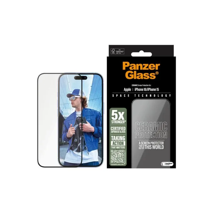 PanzerGlass Ceramic iPhone 16 15 UWF — image 2