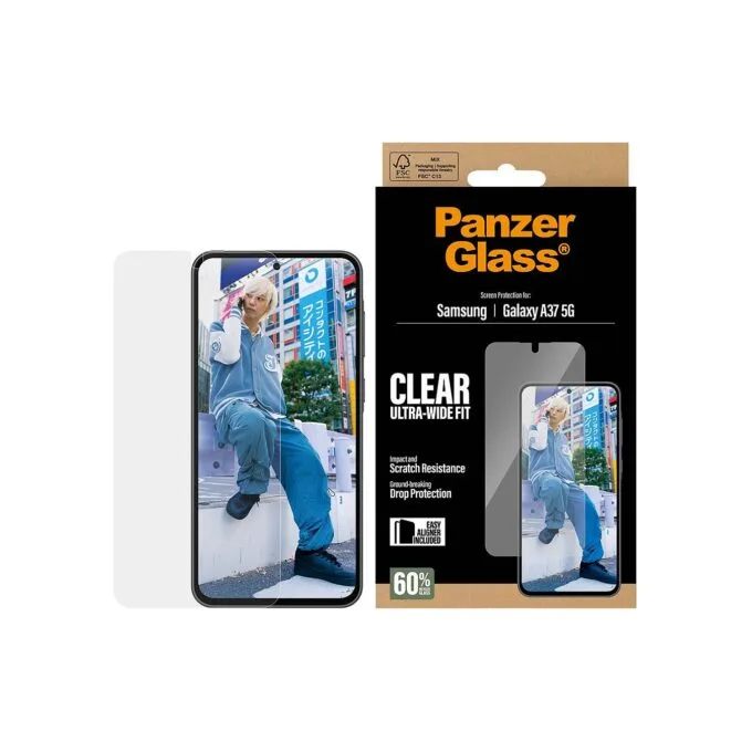 PanzerGlass Displayschutz Samsung Galaxy A37 Ultra-Wide Fit m. EasyAligner — image 1