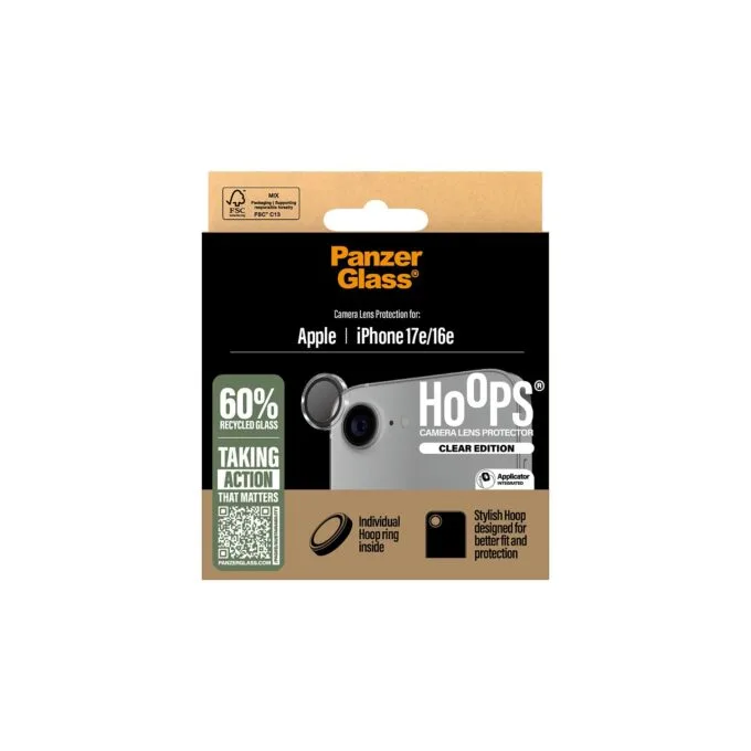 PanzerGlass Hoops Camera Protector. clear iPhone 16e — image 4