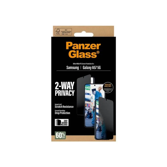PanzerGlass Privacy Displayschutz Samsung Galaxy A57 Ultra-Wide Fit EasyAligner — image 2