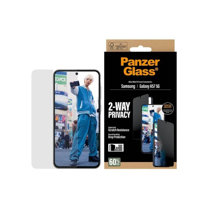 PanzerGlass Privacy Displayschutz Samsung Galaxy A57 Ultra-Wide Fit EasyAligner — image 1