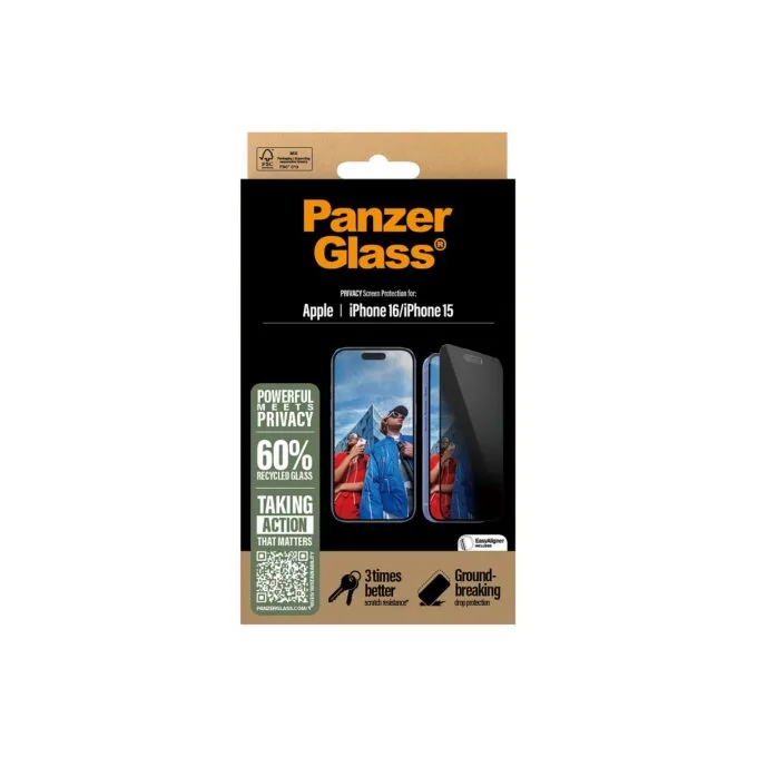 PanzerGlass Privacy iPhone 16 15 UWF — image 3