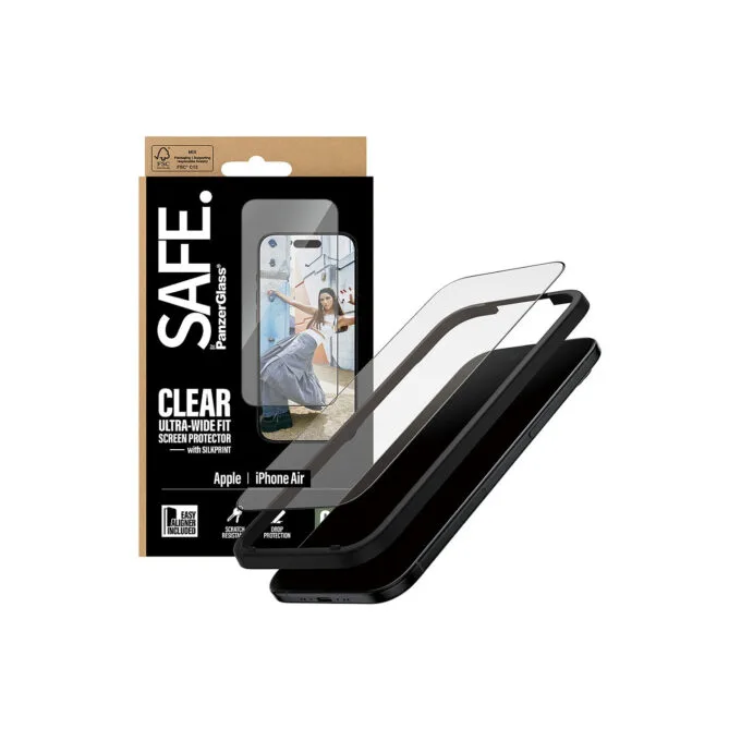 Panzerglass SAFE. by PanzerGlass Screen Protector w. Black Frame iPhone Air Ultra-Wide Fit w. EasyAligner — image 5