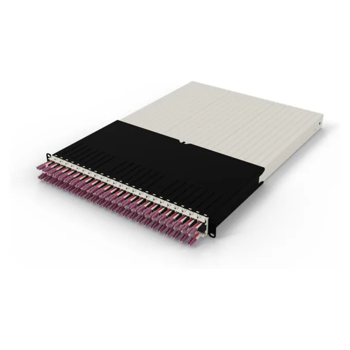 Patchbox patchbox.one Kabeleinzugssystem 30RU OM4 (1.8 m) mit 24 Kassetten. LWL OM4. LC-LC. Kabel erikaviolett — image 3