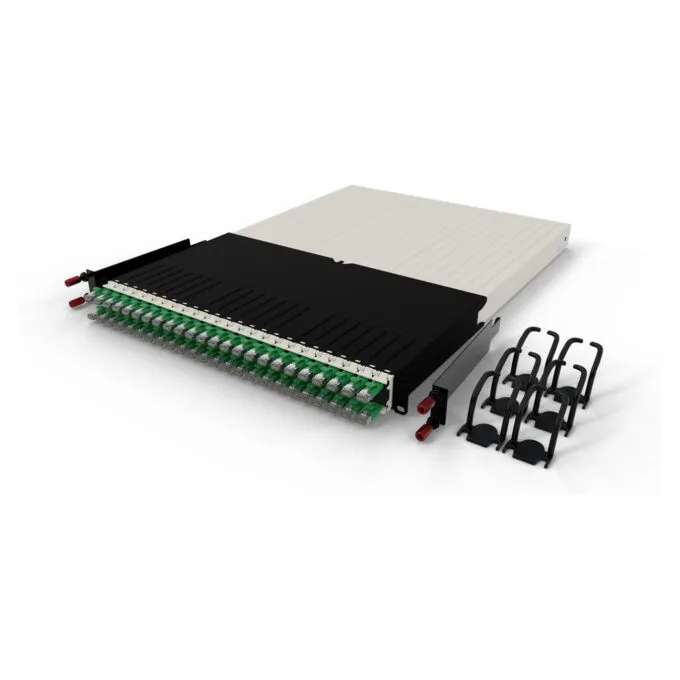 Patchbox patchbox.one Kabeleinzugssystem 30RU STP (1,8 m) mit 24 Kassetten, Patchkabel Cat. 6a, U FTP, PoE, Kabel grün — image 4