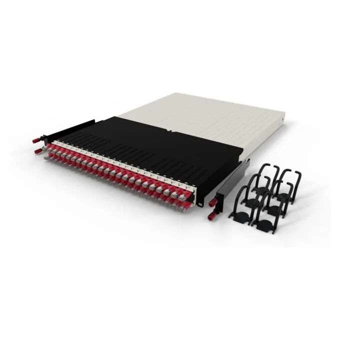 Patchbox patchbox.one Kabeleinzugssystem 30RU STP (1.8 m) mit 24 Kassetten. Patchkabel Cat. 6a. U FTP. PoE. Kabel rot — image 4