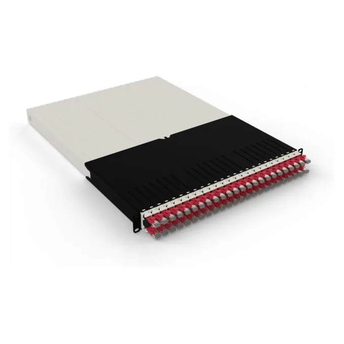 Patchbox patchbox.one Kabeleinzugssystem 30RU STP (1.8 m) mit 24 Kassetten. Patchkabel Cat. 6a. U FTP. PoE. Kabel rot — image 1