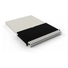Patchbox patchbox.one Kabeleinzugssystem 30RU STP (1.8 m) mit 24 Kassetten. Patchkabel Cat. 6a. U FTP. PoE. Kabel weiß