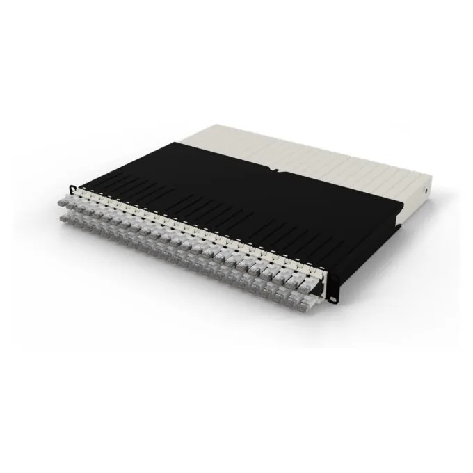 Patchbox patchbox.one Kabeleinzugssystem 8RU STP (0.8 m) mit 24 Kassetten. Patchkabel Cat. 6a. U FTP. PoE. Kabel weiß — image 3