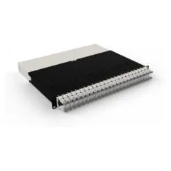 Patchbox patchbox.one Kabeleinzugssystem 8RU STP (0.8 m) mit 24 Kassetten. Patchkabel Cat. 6a. U FTP. PoE. Kabel weiß