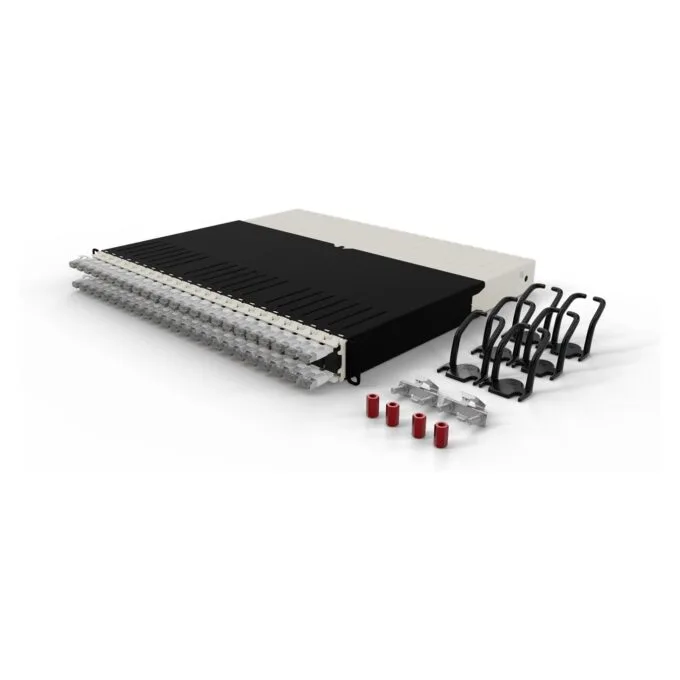 Patchbox patchbox.one Kabeleinzugssystem 8RU STP (0.8 m) mit 24 Kassetten. Patchkabel Cat. 6a. U FTP. PoE. Kabel weiß — image 4