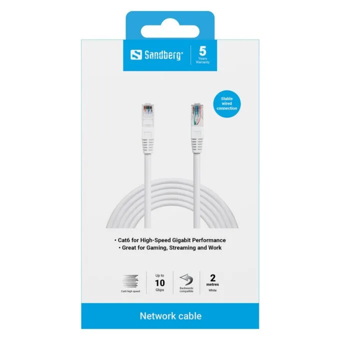 Patchkabel CAT6 RJ45 UTP 2m Sandberg — image 2
