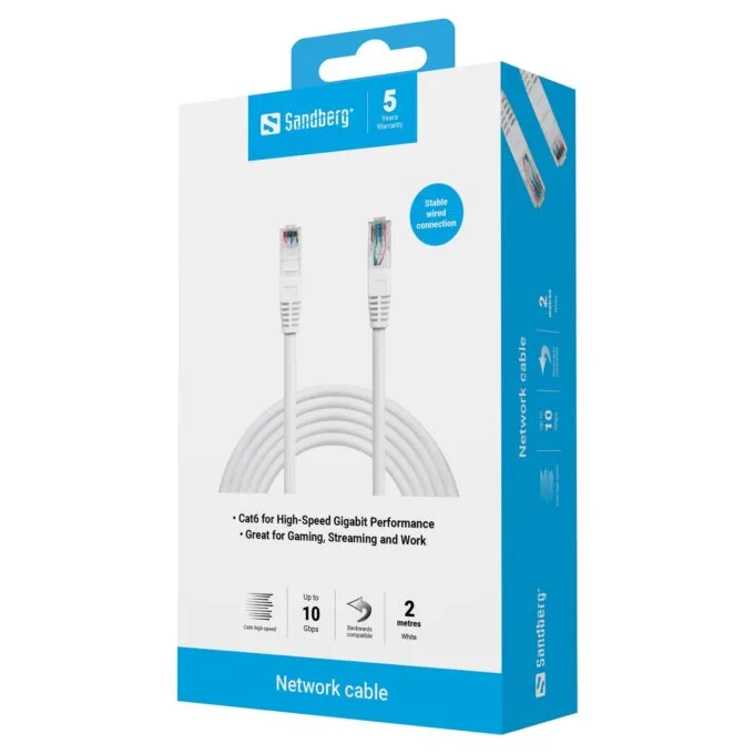 Patchkabel CAT6 RJ45 UTP 2m Sandberg — image 3