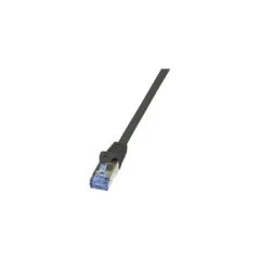 Patchkabel CAT6a RJ45 S FTP 2m Black LogiLink PrimeLine PIMF LSZH
