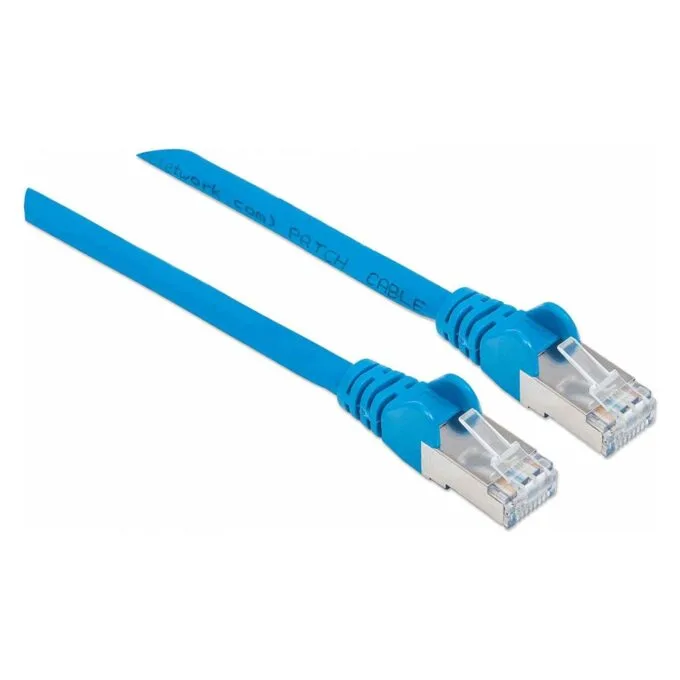 Patchkabel Cat6a-Stecker Cat7-Rohkabel 0.25m blau — image 2