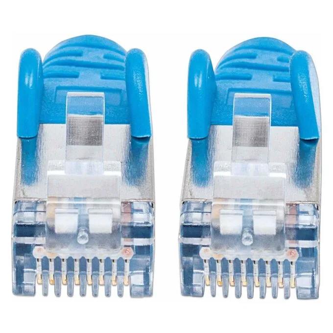 Patchkabel Cat6a-Stecker Cat7-Rohkabel 0.25m blau — image 3