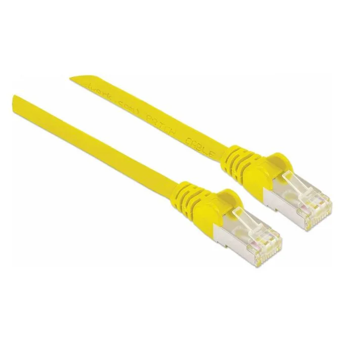 Patchkabel Cat6a-Stecker Cat7-Rohkabel 1.5m gelb — image 2