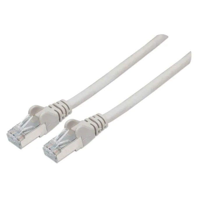 Patchkabel Cat6a-Stecker Cat7-Rohkabel 1,5m grau — image 1