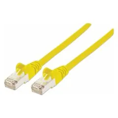 Patchkabel Cat6a-Stecker Cat7-Rohkabel 20m gelb