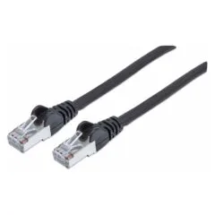 Patchkabel Cat6a-Stecker Cat7-Rohkabel 5m schwarz