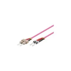 Patchkabel LWL Duplex OM4 (Multimode, 50 125) SC ST, LSZH, austauschbare Polarität, 3m, Good Connections®