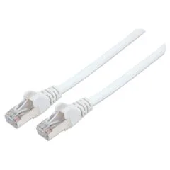 Patchkabel RJ45 S FTP Cat6 0.5m LSZH Hebels. weiß