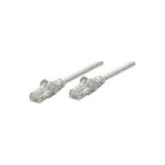 Patchkabel RJ45 U UTP Cat6 0.50m Hebelschutz grau