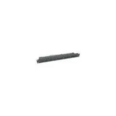 Patchpanel 50xRJ45 8 4 1HE ISDN, schwarz, Cat. 3