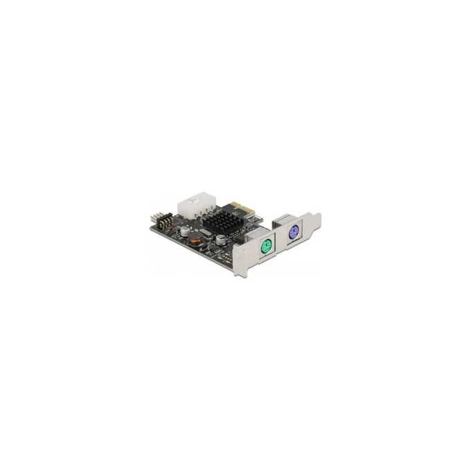 PCI Express x1 Karte zu 2 x PS 2 und USB Pfostenstecker - Low Profile Formfaktor — image 1
