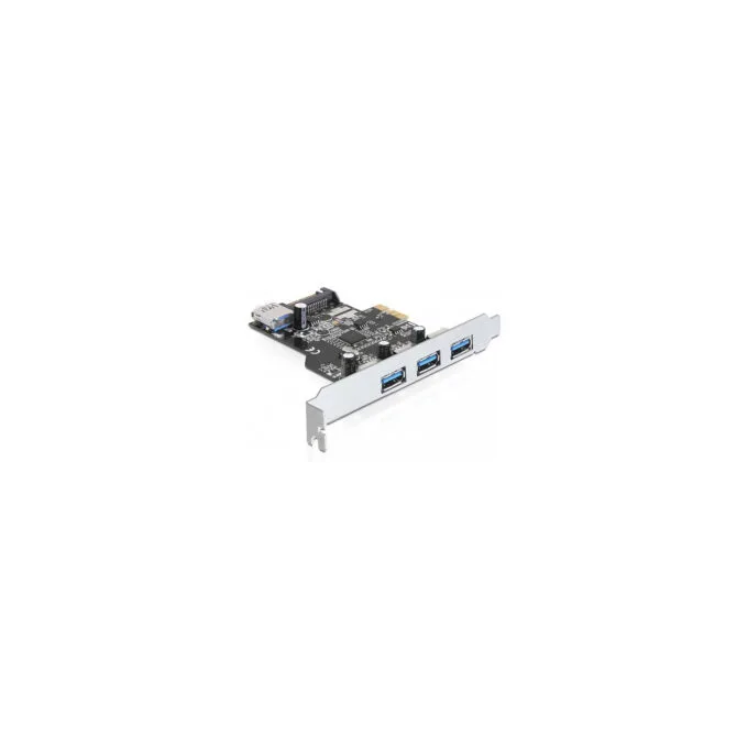 PCI Express x1 Karte zu 3 x extern + 1 x intern USB 5 Gbps Typ-A Buchse — image 1