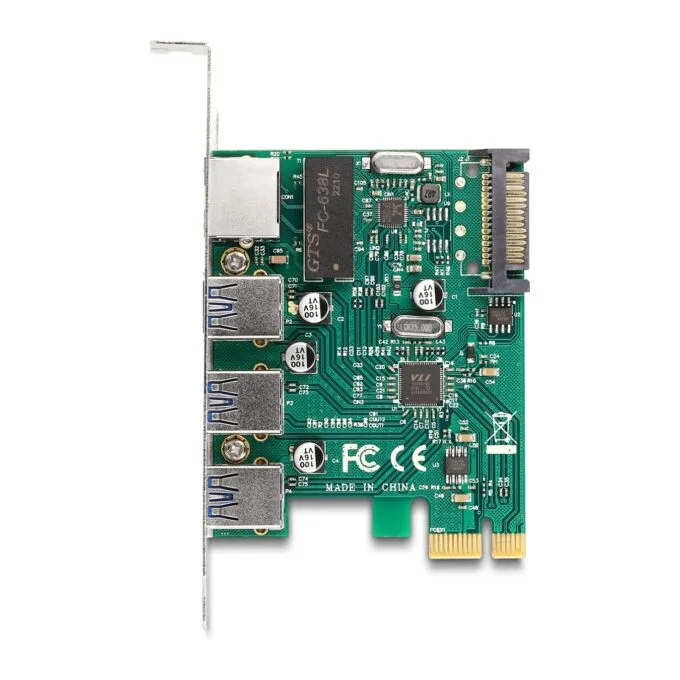 PCI Express x1 Karte zu 3 x USB 5 Gbps Typ-A Buchse + 1 x Gigabit LAN — image 3