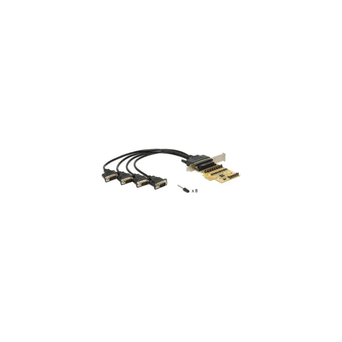 PCI Express x1 Karte zu 4 x Seriell mit Spannungsversorgung — image 2
