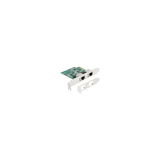 PCI Express x1 Netzwerkkarte 2.5 Gigabit LAN 2 x RJ45 RTL8125 — image 1