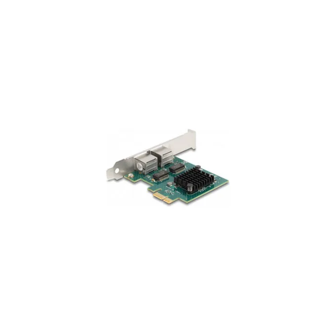 PCI Express x1 Netzwerkkarte Gigabit LAN 2 x RJ45 BCM — image 1