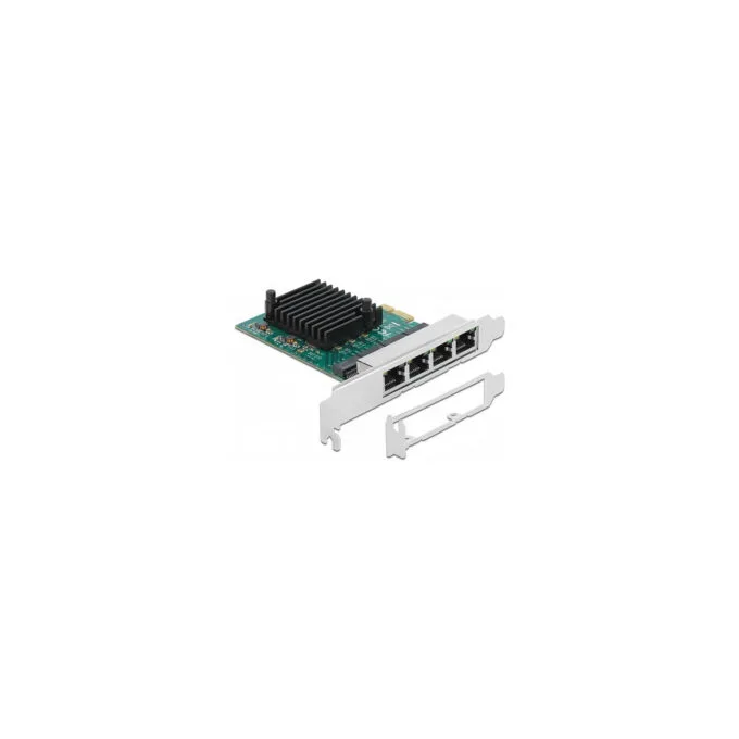 PCI Express x1 Netzwerkkarte Gigabit LAN 4 x RJ45 RTL8111 — image 1