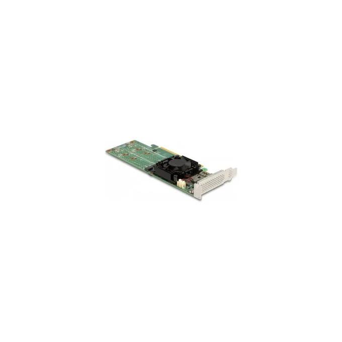 PCI Express x16 Karte zu 4 x intern NVMe M.2 Key M - Low Profile Formfaktor — image 4