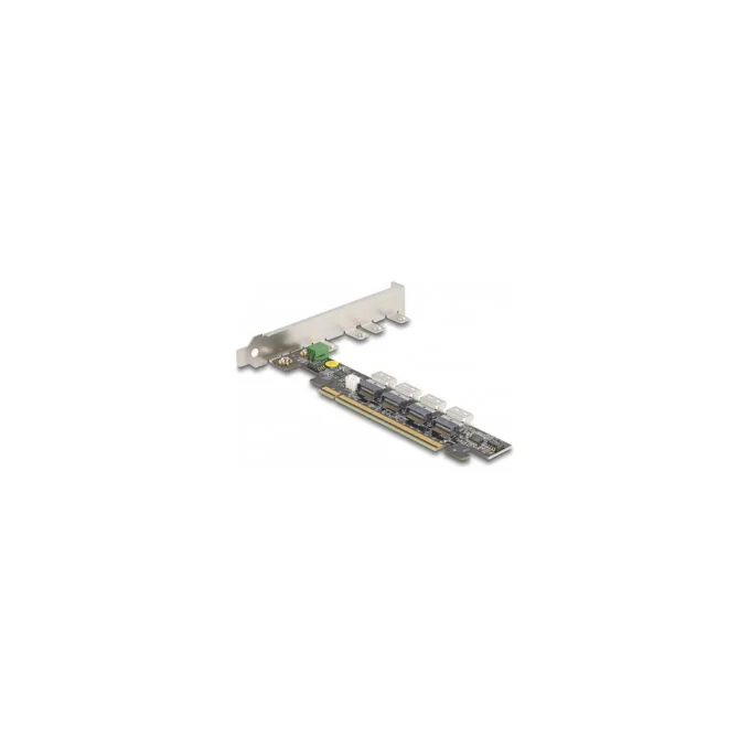 PCI Express x16 Karte zu 4 x intern SFF-8654 4i NVMe - Bifurcation — image 2