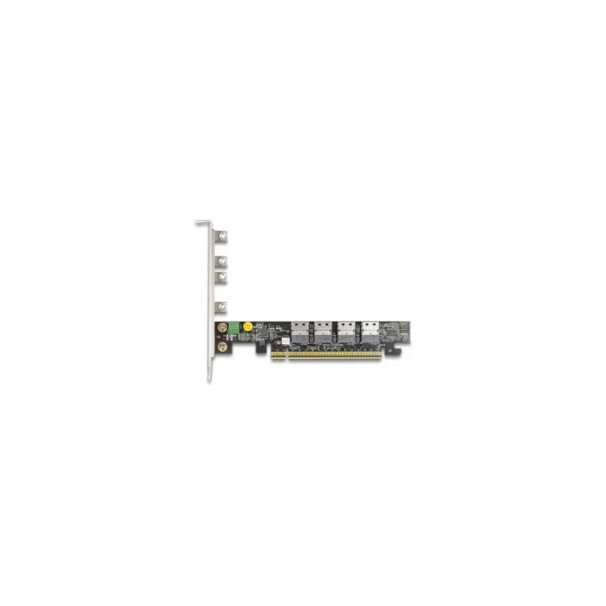 PCI Express x16 Karte zu 4 x intern SFF-8654 4i NVMe - Bifurcation — image 3