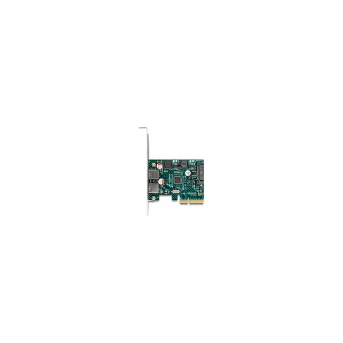 PCI Express x4 Karte zu 2 x extern USB 10 Gbps Typ-A Buchse - Low Profile Formfaktor — image 3