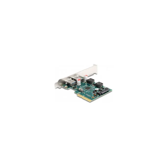 PCI Express x4 Karte zu 2 x extern USB 10 Gbps Typ-A Buchse - Low Profile Formfaktor — image 1