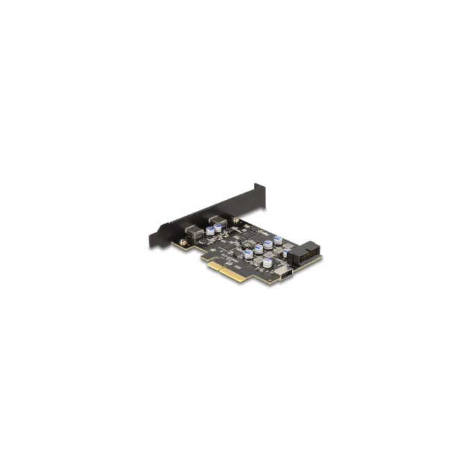 PCI Express x4 Karte zu 2 x extern USB Type-CTM + 1 x intern USB 10 Gbps Typ-E Key A und 1 x 19 Pin Pfostenstecker - ... — image 2