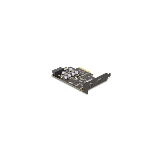 PCI Express x4 Karte zu 2 x extern USB Type-CTM + 1 x intern USB 10 Gbps Typ-E Key A und 1 x 19 Pin Pfostenstecker - ... — image 3