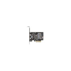 PCI Express x4 Karte zu 2 x extern USB Type-CTM + 1 x intern USB 10 Gbps Typ-E Key A und 1 x 19 Pin Pfostenstecker - ...